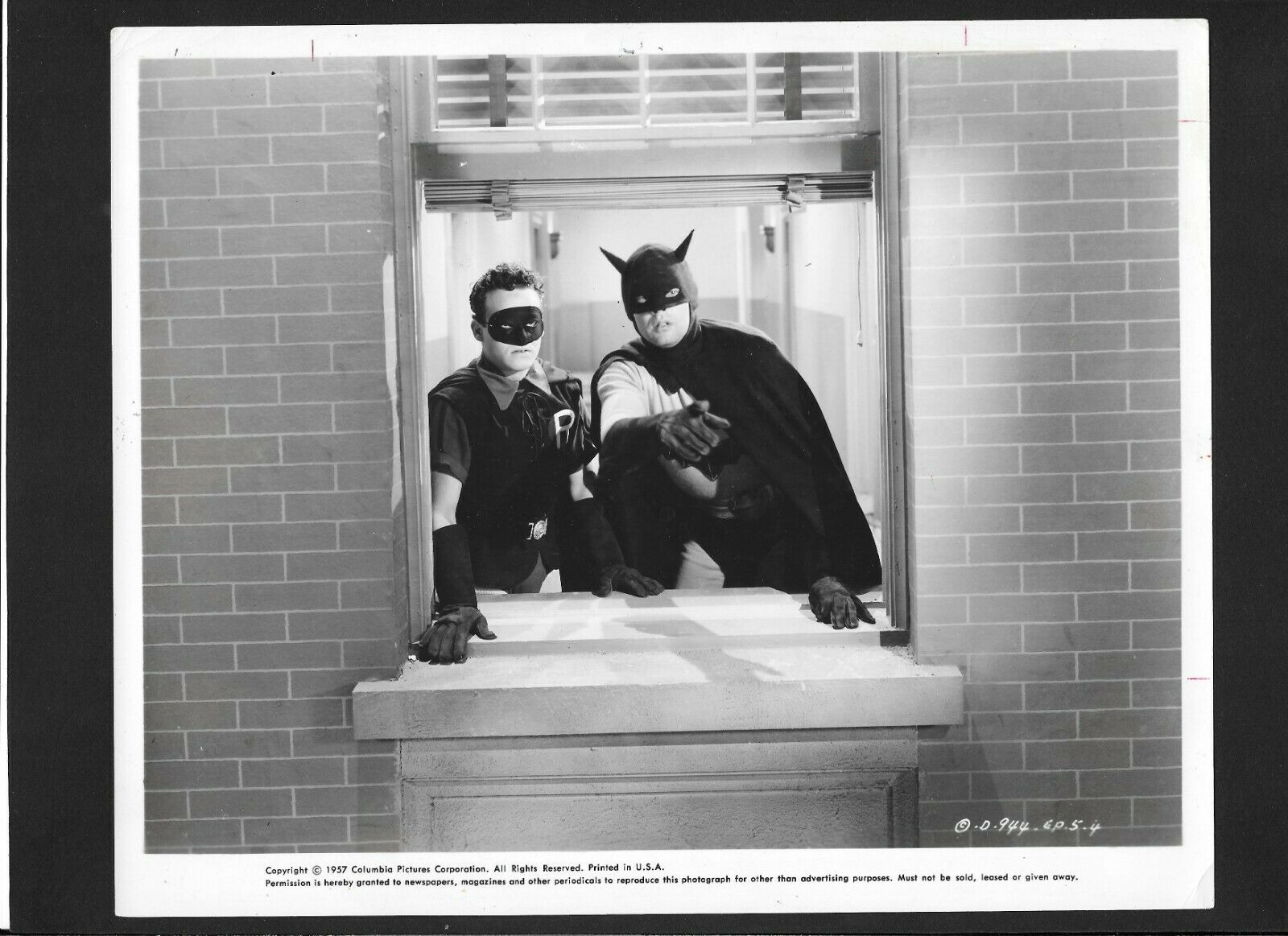Batman And Robin (serial) 1949----original Photo 1957 Re-release---robert Lowery